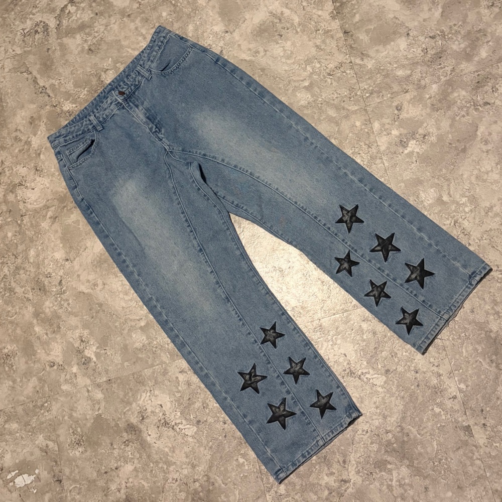 Blue Jeans with Star Accents XL